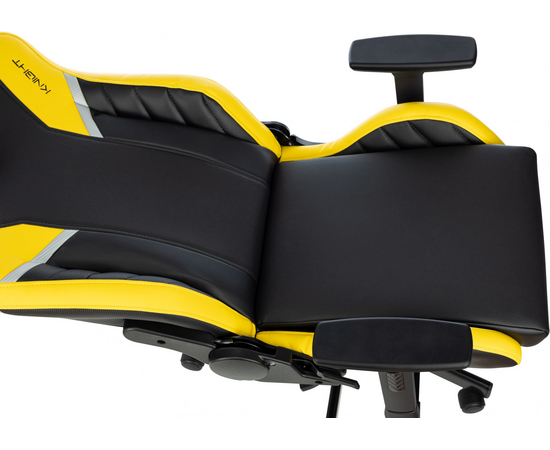  Кресло игровое Knight Thunder 5X Y черный/желтый эко.кожа 