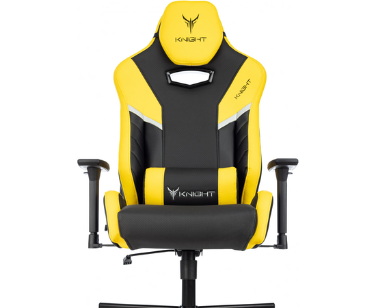  Кресло игровое Knight Thunder 5X Y черный/желтый эко.кожа 