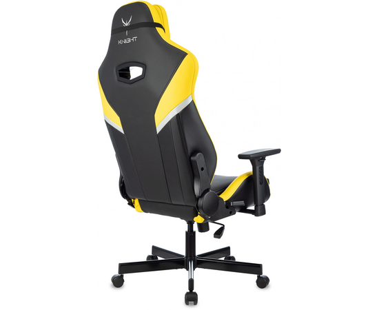  Кресло игровое Knight Thunder 5X Y черный/желтый эко.кожа 