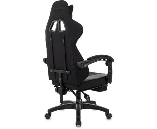  Кресло игровое Zombie Weaver G черный/серый с подголов. крестов. пластик подст.для ног пластик черный 