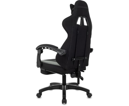  Кресло игровое Zombie Weaver G черный/серый с подголов. крестов. пластик подст.для ног пластик черный 