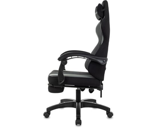  Кресло игровое Zombie Weaver G черный/серый с подголов. крестов. пластик подст.для ног пластик черный 
