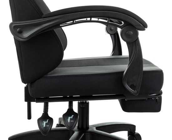  Кресло игровое Zombie Weaver G черный/серый с подголов. крестов. пластик подст.для ног пластик черный 