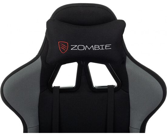  Кресло игровое Zombie Weaver G черный/серый с подголов. крестов. пластик подст.для ног пластик черный 