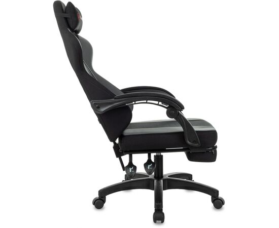  Кресло игровое Zombie Weaver G черный/серый с подголов. крестов. пластик подст.для ног пластик черный 