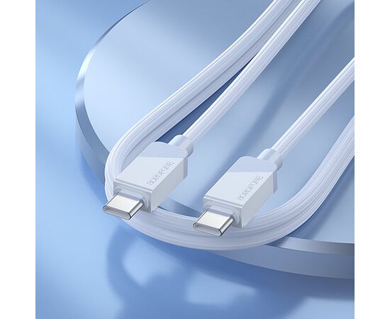  Кабель Type-C - Type-C Borofone BX107 PD 60W 100см 3A  (blue) (234642) 