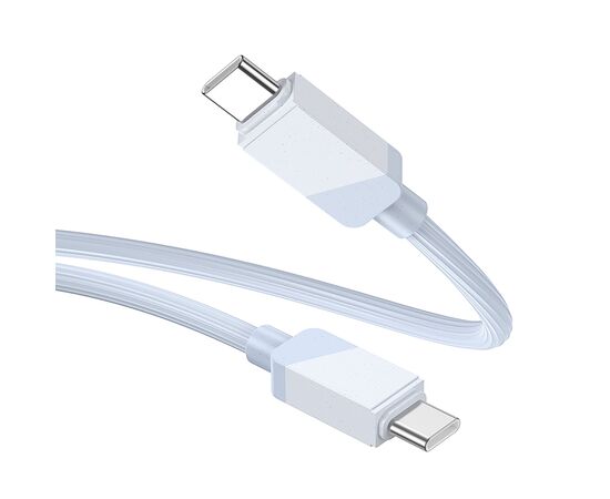  Кабель Type-C - Type-C Borofone BX107 PD 60W 100см 3A  (blue) (234642) 