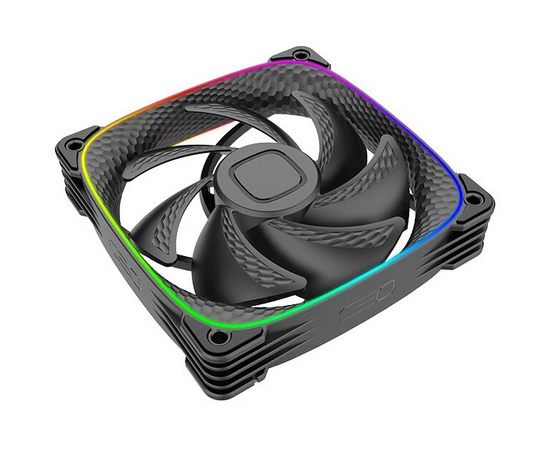  Вентилятор Geometric Future Squama 2503B (1F2503B112001) Single Pack / 120mm, 2000 RPM, 69.11 CFM, 29.0 dBA, 5V ARGB, Black 