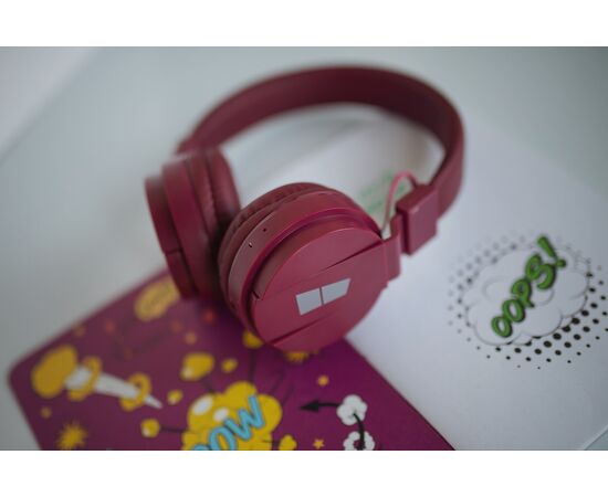  Bluetooth-наушники накладные 5.0 200mAh More choice HW15 (Cherry) 