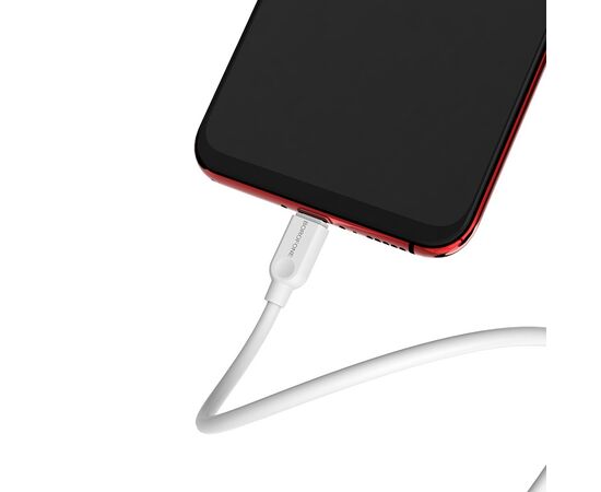  Дата-кабель USB 2.0A для micro USB Borofone BX14 ПВХ 1м (White) 