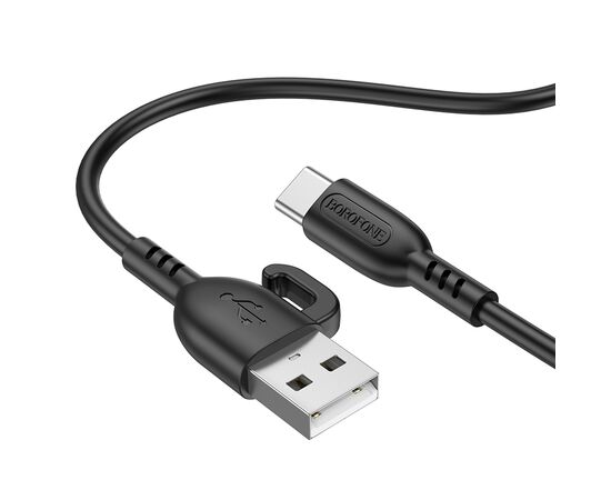  Дата-кабель USB 3.0A для Type-C Borofone BX91 ПВХ 1м (Black) 