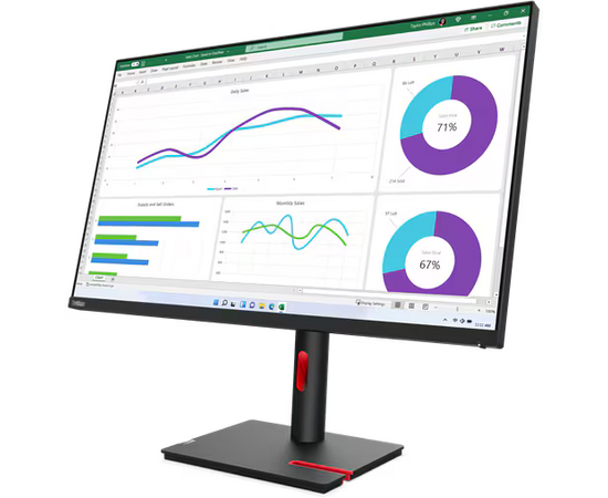  Монитор LENOVO T32H-30 (63D3GAT1EU) 31.5" Cенсорный экран нет/IPS/2560x1440 16:9/1000:1/да/14 кг 
