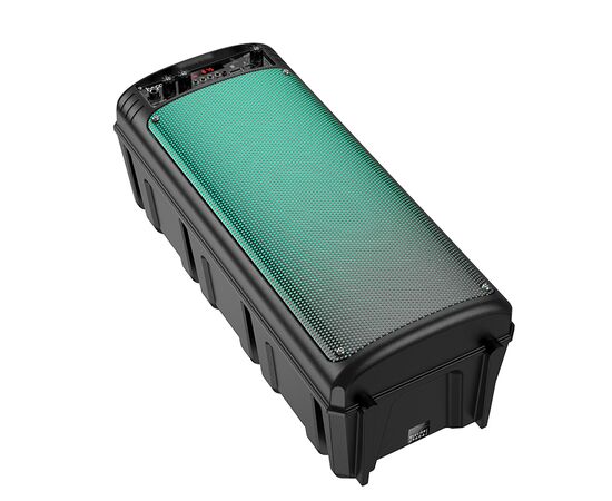  Колонка Bluetooth 5.0 2*10W 2200mAh с проводным микрофоном Hoco BS52 (Black) 