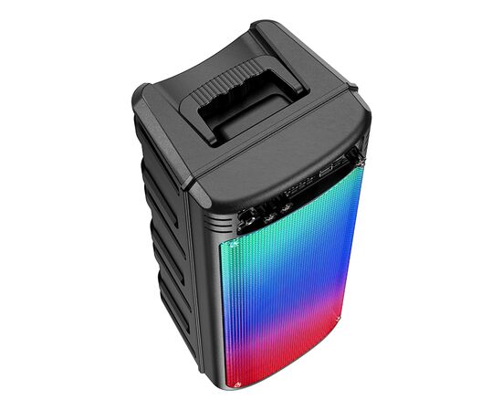  Колонка Bluetooth 5.0 2*10W 2200mAh с проводным микрофоном Hoco BS52 (Black) 