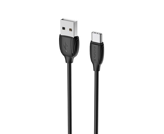  Дата-кабель USB 2.4A для Type-C Borofone BX19 TPE 1м (Black) 