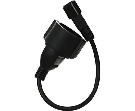  Кабель-переходник VCOM CE002-CU0.75-0.15M UPS-розетка (IE-320 C14 to Socket Type-F) 3Gx0,75mm VDE (04895182274068) 