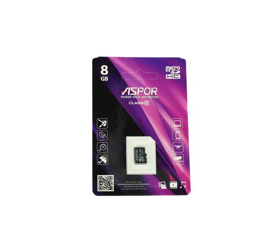  Карта памяти Aspor microSDHC 8GB Class10 UHS-I нс 