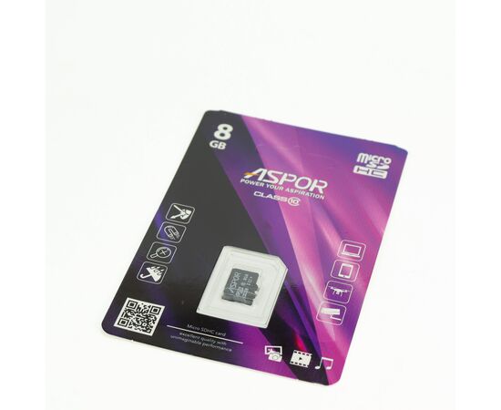 Карта памяти Aspor microSDHC 8GB Class10 UHS-I нс 