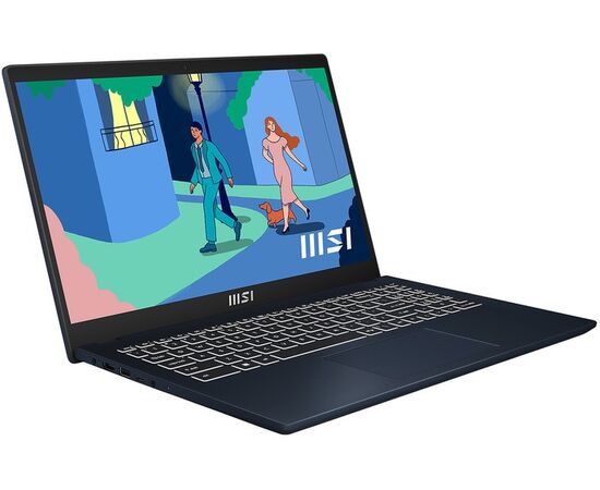  Ноутбук MSI MS-15H1 Modern 15 B12MO-657XBY (9S7-15H114-657) 15.6" FHD IPS 60Hz/i3-1215U/16GB/SSD512GB/Intel UHD/White Backlit/DOS/Star Blue 