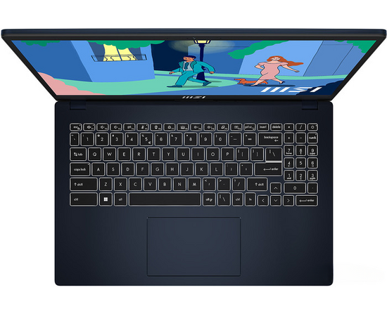  Ноутбук MSI MS-15H1 Modern 15 B12MO-657XBY (9S7-15H114-657) 15.6" FHD IPS 60Hz/i3-1215U/16GB/SSD512GB/Intel UHD/White Backlit/DOS/Star Blue 