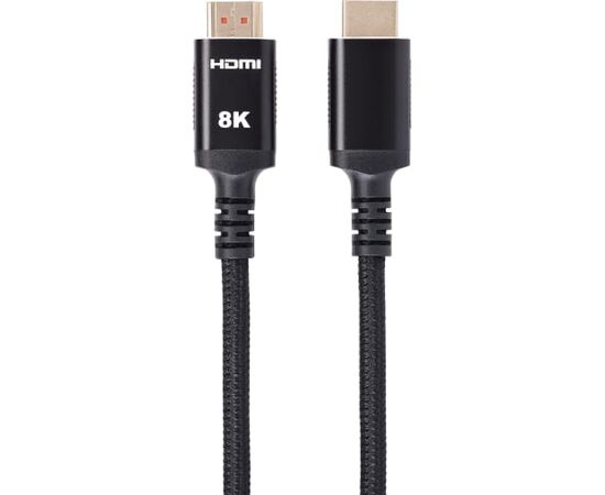  Кабель Vcom ACG859B-1.0 HDMI 19M/M, ver. 2.1 8KX60Hz Econom оплетка 1m iOpen 