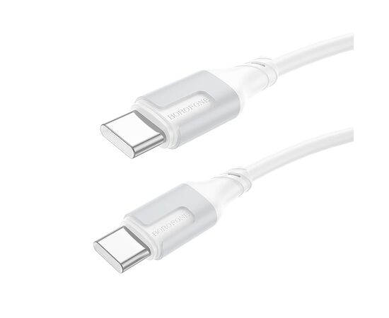  Кабель Type-C - Type-C Borofone BX101 Creator PD 60W 100см 3A  (white) (225488) 