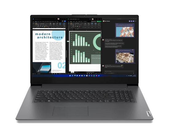  Ноутбук Lenovo V17 G4 Iru (83A2000URU) Core i3-1315U/8Gb/SSD512Gb/17.3"/IPS/FHD/NoOS/grey 