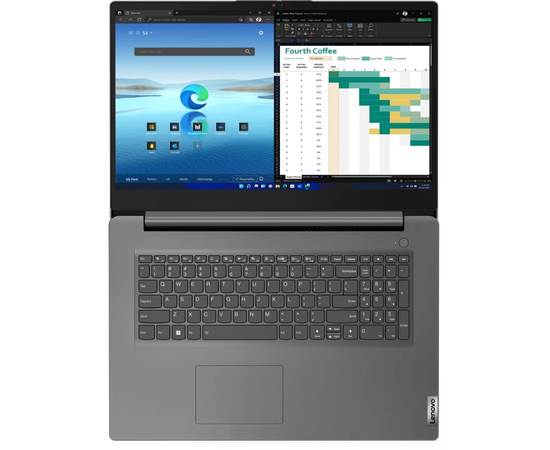  Ноутбук Lenovo V17 G4 Iru (83A2000URU) Core i3-1315U/8Gb/SSD512Gb/17.3"/IPS/FHD/NoOS/grey 