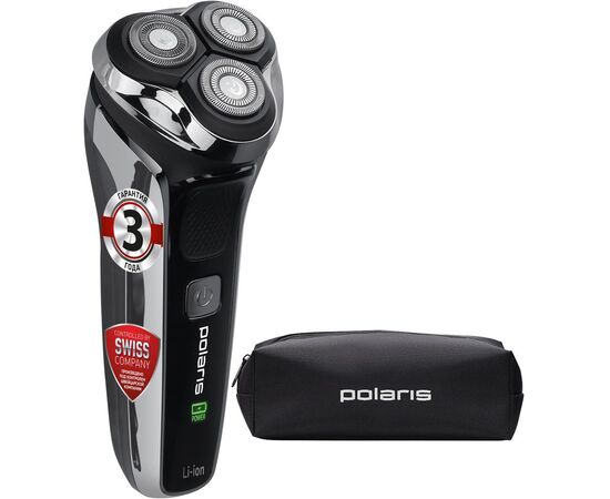  Бритва Polaris PMR 0305R wet&dry PRO 5 blades черный 