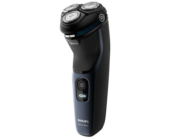  Электробритва Philips S3134/51 роторная, бритье: влажное/сухое, головок - 3, триммер 
