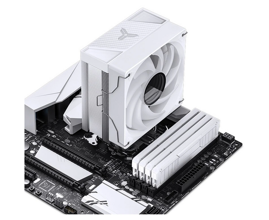  Кулер JONSBO CR-1000 V2 Pro ARGB White LGA1700/1200/115X/AM5/AM4 (TDP 230W, PWM, 120mm ARGB Fan, 6 тепловых трубок, белый, 4-pin) Retail 
