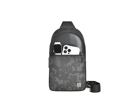 Сумка через плечо WiWU Salem Crossbody Bag (Black + Gray) 