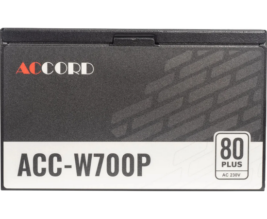  Блок питания Accord ACC-W700P ATX 700W 80 Plus White (20+4pin) 120mm fan 6xSATA RTL 