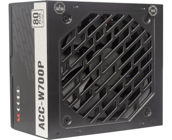  Блок питания Accord ACC-W700P ATX 700W 80 Plus White (20+4pin) 120mm fan 6xSATA RTL 