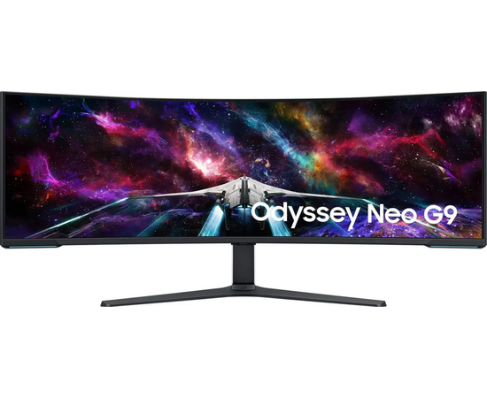  Монитор Samsung Odyssey Neo G9 S57CG952NI (LS57CG952NIXCI) черный 57" VA LED 32:9 HDMI полуматовая HAS Piv 420cd 178гр/178гр 7680x2160 240Hz 
