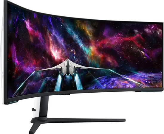  Монитор Samsung Odyssey Neo G9 S57CG952NI (LS57CG952NIXCI) черный 57" VA LED 32:9 HDMI полуматовая HAS Piv 420cd 178гр/178гр 7680x2160 240Hz 