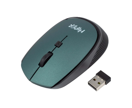  Мышь беспроводная HIPER HOMW-084 1600dpi, зеленый 