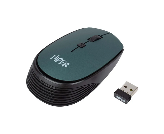  Мышь беспроводная HIPER HOMW-084 1600dpi, зеленый 