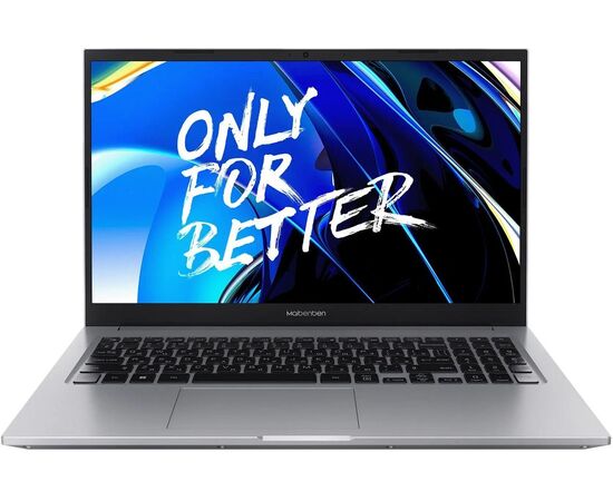  Ноутбук MAIBENBEN M557 (M5571SF0HSRE1) 15.6", IPS, AMD Ryzen 7 5825U 2ГГц, 8 ядер, 16ГБ 512ГБ SSD, AMD Radeon, Windows 11 Home, серебристый 