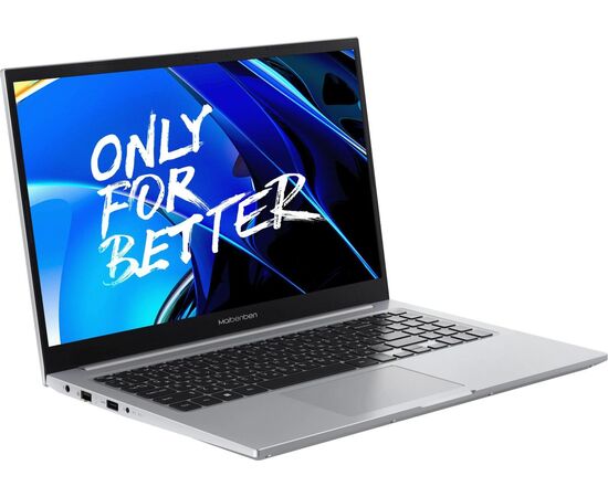  Ноутбук MAIBENBEN M557 (M5571SF0HSRE1) 15.6", IPS, AMD Ryzen 7 5825U 2ГГц, 8 ядер, 16ГБ 512ГБ SSD, AMD Radeon, Windows 11 Home, серебристый 