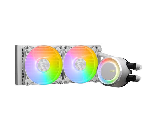  СВО MSI Mag CoreLiquid E240 White (306-7ZW5E27-C24) 2x ARGB Fan, ARGB Block, Color Box, Pallet packing 