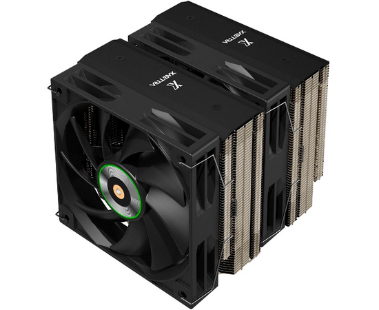  Кулер XASTRA AX620 LGA1851/1700/1200/115X/AM5/AM4 (Dual Tower, TDP 270W, 6 тепл.трубок 6мм , 2xPWM FDB Fan 120mm black ,медное основание) 