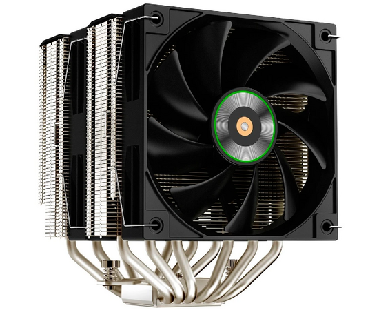  Кулер XASTRA AX620 LGA1851/1700/1200/115X/AM5/AM4 (Dual Tower, TDP 270W, 6 тепл.трубок 6мм , 2xPWM FDB Fan 120mm black ,медное основание) 