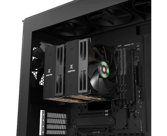  Кулер XASTRA AX620 LGA1851/1700/1200/115X/AM5/AM4 (Dual Tower, TDP 270W, 6 тепл.трубок 6мм , 2xPWM FDB Fan 120mm black ,медное основание) 