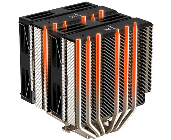  Кулер XASTRA AX620 LGA1851/1700/1200/115X/AM5/AM4 (Dual Tower, TDP 270W, 6 тепл.трубок 6мм , 2xPWM FDB Fan 120mm black ,медное основание) 