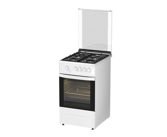  Плита Газовая Darina 1D1 GM 241 008 W белый реш.чугун, 85x50x60см, 4 конфороки, духовка 50л 