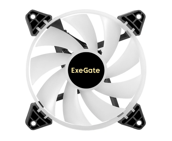  Вентилятор ExeGate EX12025H3P4PYH-PWM.ARGB12В DC с подсветкой (EX295968RUS) 120x120x25 мм, Hydraulic bearing (гидродинамический), 5V ARGB 3pin 