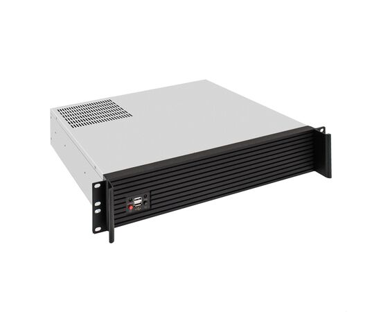  Корпус ExeGate Pro 2U400-04AL EX297727RUS (RM 19", высота 2U, глубина 400, передняя панель - алюминий, без БП, 2*USB) 