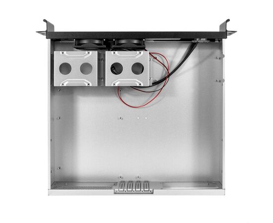  Корпус ExeGate Pro 2U400-04AL EX297727RUS (RM 19", высота 2U, глубина 400, передняя панель - алюминий, без БП, 2*USB) 