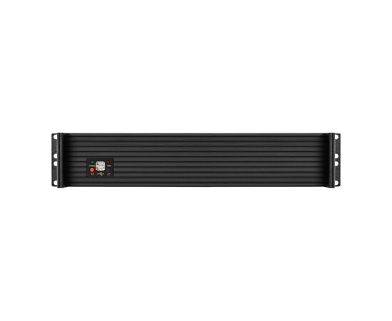  Корпус ExeGate Pro 2U400-04AL EX297727RUS (RM 19", высота 2U, глубина 400, передняя панель - алюминий, без БП, 2*USB) 